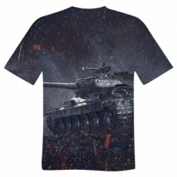Мужская 3D футболка Dark tank - FATLINE Мужская 3D футболка Dark tank