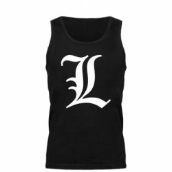 Майка чоловіча Death Note minimal logo - FATLINE Майка чоловіча Death Note minimal logo