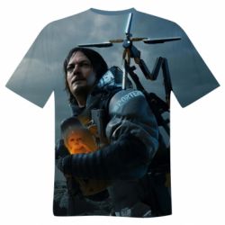 Мужская 3D футболка Death stranding Sam Porter Bridges
