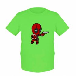 Детская футболка Дедпул с пакетиком - FATLINE Детская футболка Дедпул с пакетиком