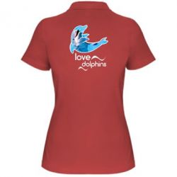 Жіноча футболка поло Дельфін - FATLINE Жіноча футболка поло Дельфін