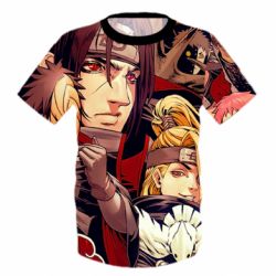 Дитяча футболка 3D Akatsuki Members - FATLINE Дитяча футболка 3D Akatsuki Members