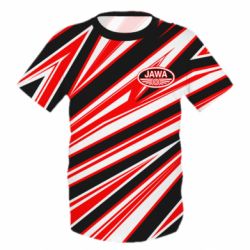 Детская 3D футболка Jawa and abstract background - FATLINE Детская 3D футболка Jawa and abstract background