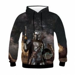 Детская 3D худи Brave Mandalorian - FATLINE Детская 3D худи Brave Mandalorian