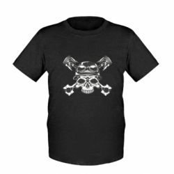 Детская футболка Biker Skull - FATLINE Детская футболка Biker Skull