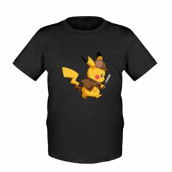 Детская футболка Cute Detective Pikachu