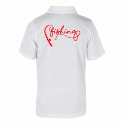 Детская футболка поло Fishing and fishing rod - FATLINE Детская футболка поло Fishing and fishing rod