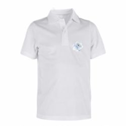 Дитяча футболка поло Watercolor flower - FATLINE Дитяча футболка поло Watercolor flower