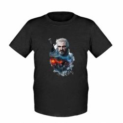 Детская футболка The Witcher watercolor