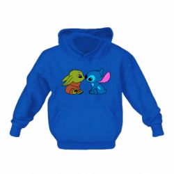 Детская худи Baby Yoda And Stitch - FATLINE Детская худи Baby Yoda And Stitch