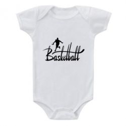 Детский бодик Надпись Баскетбол