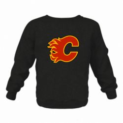 Детский свитшот на флисе Calgary Flames - FATLINE Детский свитшот на флисе Calgary Flames