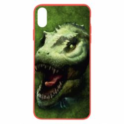 Чехол из раздела Динозавры Dinosaur head art для Apple iPhone X/Xs - FATLINE Чехол из раздела Динозавры Dinosaur head art для Apple iPhone X/Xs