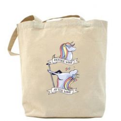 Шопер До і Після Вина Єдиноріг - FATLINE Шопер До і Після Вина Єдиноріг