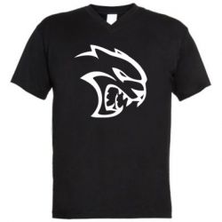 Мужская футболка  с V-образным вырезом Dodge Hellcat SRT