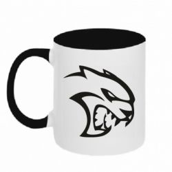 Кружка двухцветная 320ml Dodge Hellcat SRT