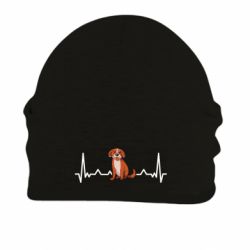 Шапка на флисе Dog and pulse - FATLINE Шапка на флисе Dog and pulse
