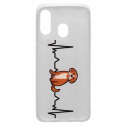 Чехол из раздела Собака Dog and pulse для Samsung A40 - FATLINE Чехол из раздела Собака Dog and pulse для Samsung A40
