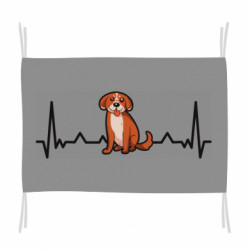 Флаг Dog and pulse - FATLINE Флаг Dog and pulse