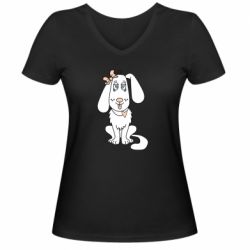 Женские футболки с V-образным вырезом - FATLINE