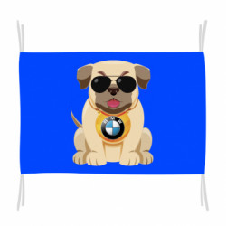 Прапор Dog with a collar BMW - FATLINE Прапор Dog with a collar BMW