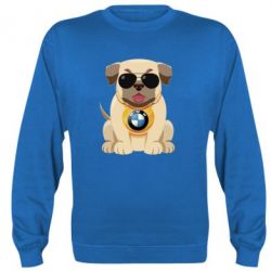 Свитшот унисекс Dog with a collar BMW - FATLINE Свитшот унисекс Dog with a collar BMW