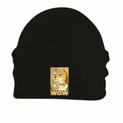 Шапка на флисе Doge wow meme - FATLINE Шапка на флисе Doge wow meme
