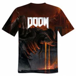 Мужская 3D футболка Doom Eternal Art - FATLINE Мужская 3D футболка Doom Eternal Art