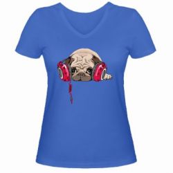 Жіночі футболки з V-подібним вирізом