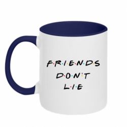 Кружка двухцветная 320ml Друзья не врут Очень странные дела - FATLINE Кружка двухцветная 320ml Друзья не врут Очень странные дела