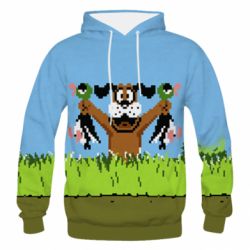 Чоловіча 3D худі Duck Hunt - FATLINE Чоловіча 3D худі Duck Hunt