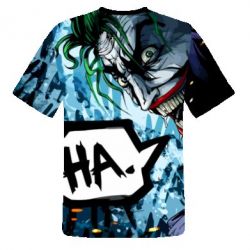 Чоловіча 3D футболка Джокер - FATLINE Чоловіча 3D футболка Джокер