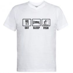 Чоловічі футболки з V-подібним вирізом