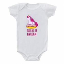 Дитячий бодік Єдиноріг з пончиком - FATLINE Дитячий бодік Єдиноріг з пончиком