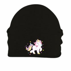 Шапка на флисе Единорог в звёздах - FATLINE Шапка на флисе Единорог в звёздах