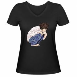 Жіночі футболки з V-подібним вирізом