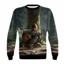 Детский 3D свитшот Ellie Plays Guitar - FATLINE Детский 3D свитшот Ellie Plays Guitar