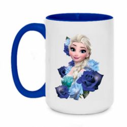 Кружка двухцветная 420ml Elsa and roses - FATLINE Кружка двухцветная 420ml Elsa and roses
