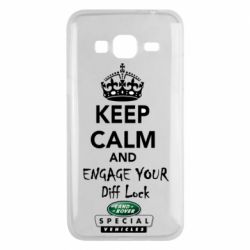 Чехол из раздела KEEP CALM Engage your diff lock для Samsung J3 2016