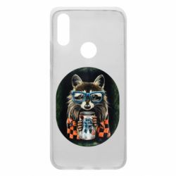 Чехол из раздела SWAG ∆ Енот в очках для Xiaomi Redmi 7 - FATLINE Чехол из раздела SWAG ∆ Енот в очках для Xiaomi Redmi 7