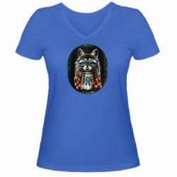 Жіночі футболки з V-подібним вирізом - FATLINE