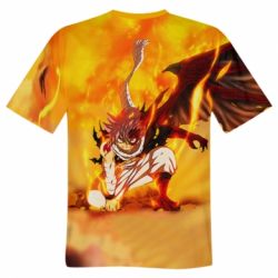 Мужская 3D футболка Fairy tail Natsu - FATLINE Мужская 3D футболка Fairy tail Natsu