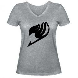 Женские футболки с V-образным вырезом