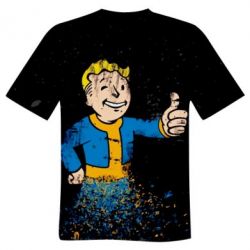 Мужская 3D футболка Fallout Shelter Art