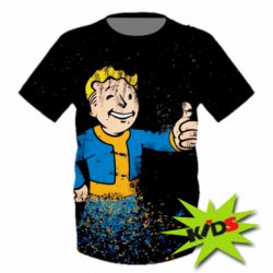 Дитяча футболка 3D Fallout Shelter Art - FATLINE Дитяча футболка 3D Fallout Shelter Art