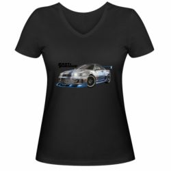 Жіночі футболки з V-подібним вирізом - FATLINE