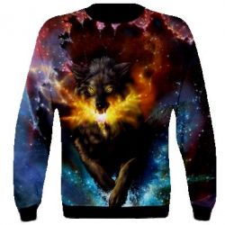 3D свитшот Fire wolf