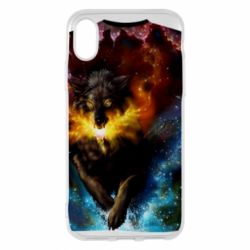 Чехол из раздела Волк Fire wolf для Apple iPhone X/Xs