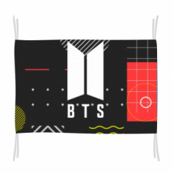Флаг BTS and geometric - FATLINE Флаг BTS and geometric
