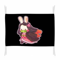 Флаг Chibi Bunny Kamado Nezuko - FATLINE Флаг Chibi Bunny Kamado Nezuko